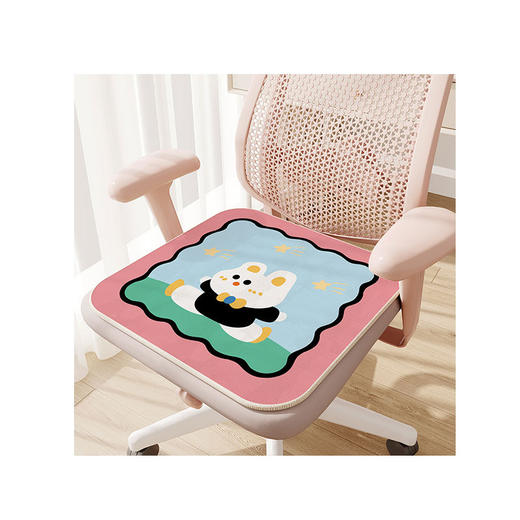 夏季【凉爽冰丝坐垫】办公室学生电脑椅坐垫 卡通风凉爽透气家用沙发垫   商品图4