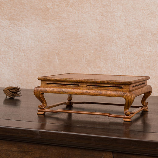 二十世纪 黄花梨三弯腿带托泥器座 商品图4