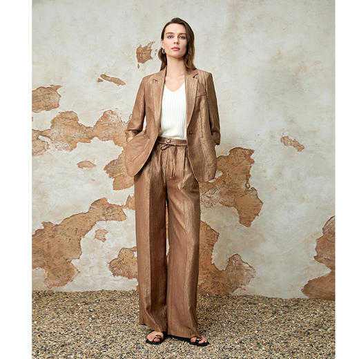 EITIE爱特爱复古修身经典百搭通勤西装外套女夏季新款8203909 商品图1