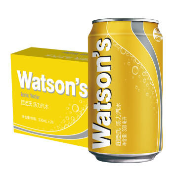 屈臣氏（Watsons）苏打水汤力水风味0脂金酒调酒饮料330mL*24罐整箱新老包装随机发 /水饮冲调 /饮料 /苏打水 商品图6
