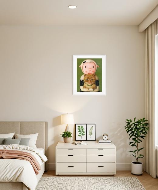 杨媛媛《我爱大橘猫》版画 商品图3