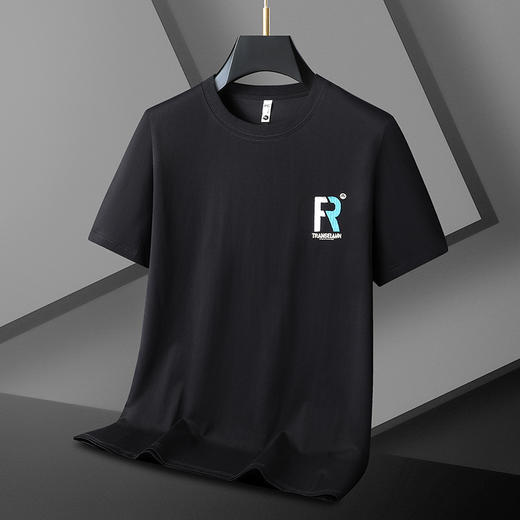 【精梳棉】【DX】大依优型大码短袖T恤圆领时尚潮流宽松潮牌加肥加大上衣男士半袖打底 商品图2