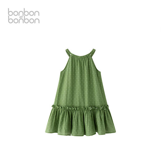 波尔卡圆点挂脖连衣裙 商品图1