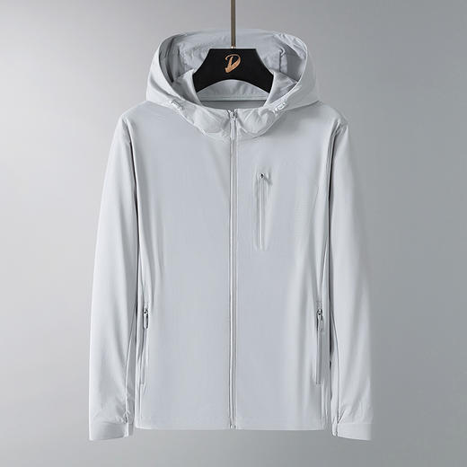 【防晒衣】【DTH】大依优型大码男装防晒衣连帽皮肤衣薄款清凉防晒服透气高弹男夏季外套上衣 商品图3