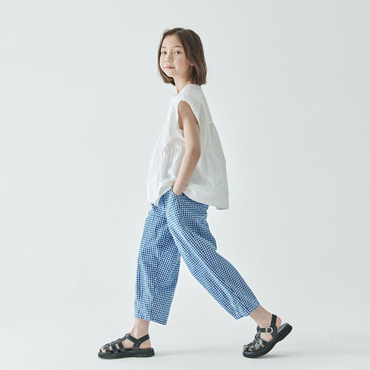 棵初 2025春夏第三波新品休闲格纹裤858T24062 商品图5