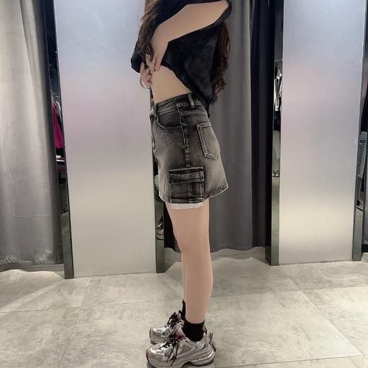 MZ多口袋工装牛仔短半裙（灰）夏季152060140321 商品图2