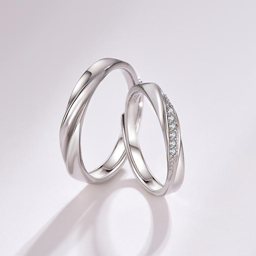 周六福S925银心系对戒ZLFD011611★ 商品图4