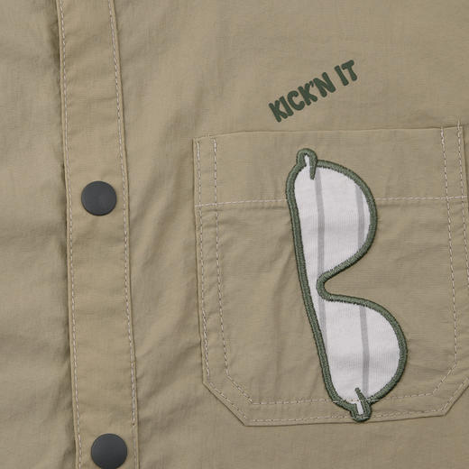 棉果果夏季商场专柜同款男童速干短袖衬衫M212153425331 商品图2