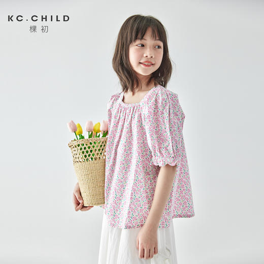 棵初 2025春夏第三波新品宽松碎花小衫876K256057MJ 商品图0