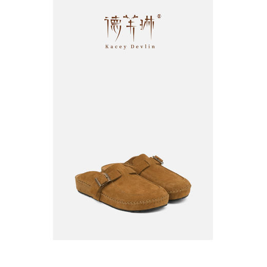 德芙琳Kacey Devlin2025春季新款复古勃肯鞋包头穆勒拖鞋KD9107 商品图4