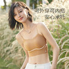 【79/2件】【一体式带胸垫吊带内衣】春夏无痕冰丝美背吊带 聚胸侧手副乳赘肉内搭外穿一体式带胸垫内衣 商品缩略图6