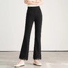 【自】全新升级【铂金会员146/天猫199/差价53】(00420) 洛诗琳2025春夏新款高腰垂感显瘦直筒黑色西装微喇裤长裤 商品缩略图1