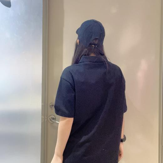 N POLO领小拉链字母印花短袖T恤（黑）夏季152090100321 商品图1