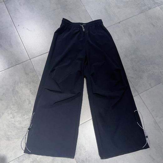 N橡筋腰压褶阔版阔腿裤（黑）夏季152020130321 商品图3