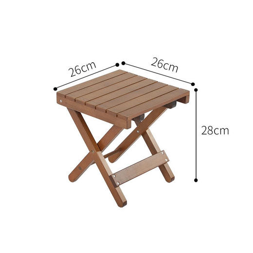 飞图乐（FTLY）原木折叠桌凳套装-原木色 商品图4