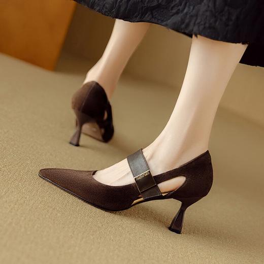 【预售5天】高跟鞋尖头细跟时装鞋浅口低帮四季鞋单鞋DB&M6277 商品图2