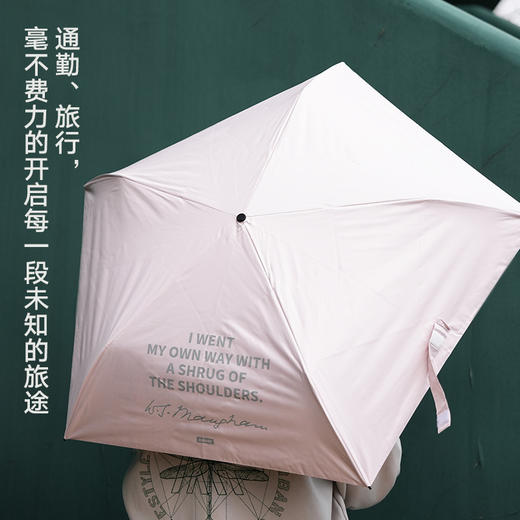 毛姆走自己的路晴雨伞 粉&黑GZ 商品图4