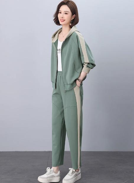 休闲运动服套装，时尚大码卫衣外套两件套LJX-877 商品图0