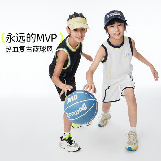 onmygame【MVP】男童篮球背心短裤套装透气儿童运动2025夏季新款 商品图1