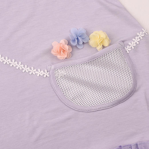 棉果果夏季商场专柜同款女童网纱连衣裙M222701225324 商品图3