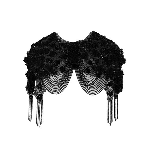 【林栖设计小店】巴黎工坊高定云肩手工定制钉珠传统2025夏季新品外搭女2952429 商品图1