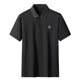 【亚麻+桑蚕丝】【DK】大依优型大码短袖POLO衫加肥加大半袖体恤夏季款肥佬宽松商务休闲百搭上衣男士胖子