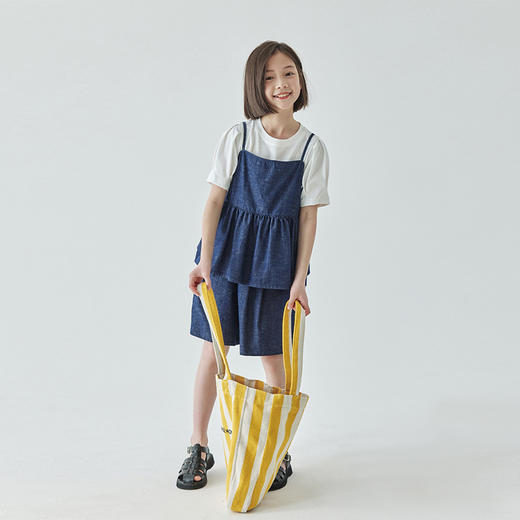 棵初 2025春夏第三波新品牛仔吊带807T24079&牛仔短裤807T24104 商品图4