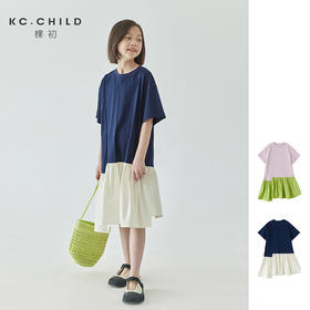 棵初 2025春夏第三波新品T恤风廓形连衣裙859T24065