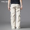 PINLI品立2025夏季新款潮牌户外工装裤男士多口袋直筒休闲长裤潮GD252117312 商品缩略图2