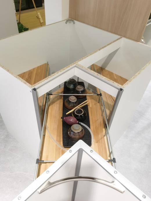 日本原装进口松下橱柜转角柜转角抽屉小推车调味料置物架拉篮 商品图2