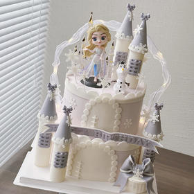 艾莎公主-双层蛋糕（提早48小时预订）