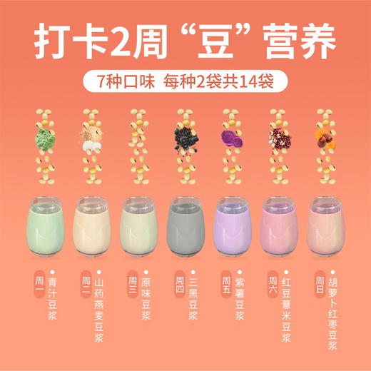 【五谷丰富，多彩豆浆~】五谷杂粮七彩豆浆粉礼盒 银行保险活动伴手礼 速溶冲泡豆奶-QQ 商品图1