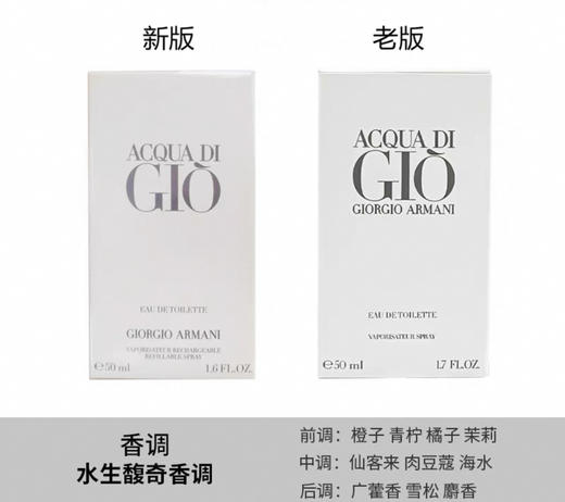 新版 阿玛尼 寄情男士EDT淡香水-50ml/100ml 商品图0