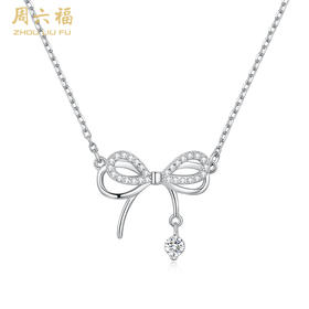 周六福S925银蝶影项链ZLFJ061324★