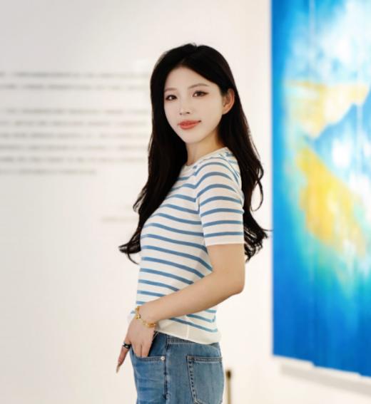 现货 臣禾	天丝铜氨丝条纹T恤 圆领短袖上衣	JZ251090475 商品图6