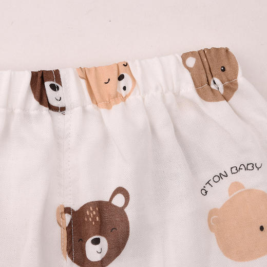 棉果果夏季男童女童5A抗菌防蚊套装纱布对开套装M201304225245 商品图3