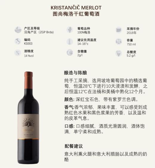 图尚梅洛干红葡萄酒 商品图1