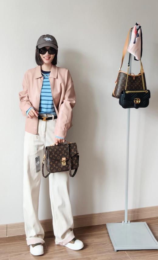 商场同步绵羊皮小翻领利落皮夹克 商品图3