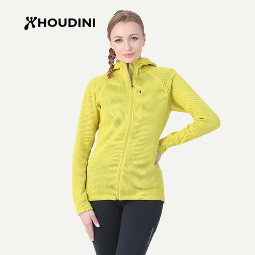 HOUDINI胡丁尼Pace Flow Houdi疾速女户外春秋网眼透气连帽衫外套 830012 商品图2