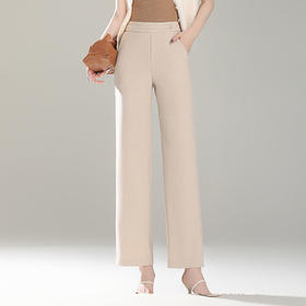 MYX-XBMY-T6059-L垂感通勤时尚九分西装裤显瘦高腰直筒裤春夏新款气质窄版阔腿裤