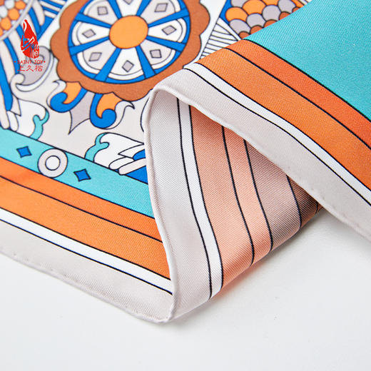 SAINTJOY/上久楷真丝方巾 印花真丝方巾 星语FJS24024 商品图7