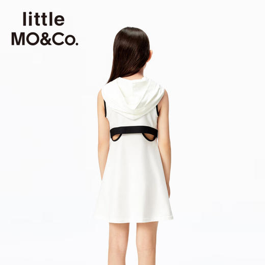 【5F】little MO&Co.防蚊 little moco童装25夏新款女童连帽无袖背心连衣裙 商品图1