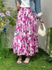 G5BQ30086#复古显瘦花长半裙 商品缩略图2
