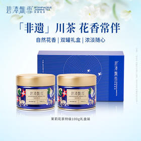 碧潭飘雪茉莉花茶特级四川飘雪茉莉花茶茶叶礼盒装100g