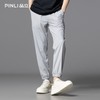 PINLI品立2025夏季新款修身纯色束脚裤男士潮流简约百搭休闲长裤GD252117264 商品缩略图3
