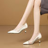 【预售5天】网纱高跟鞋女通勤细跟春秋新款气质女神范尖头浅口单鞋女HY&H3633 商品缩略图2