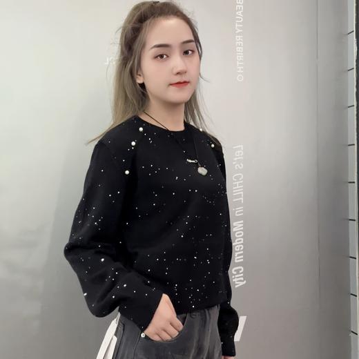 ZB圆领镶珍珠毛织上衣50109春季020051012258 商品图2