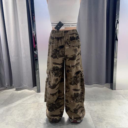 N后松紧阔腿迷彩裤（绿）夏季152030090321 商品图1