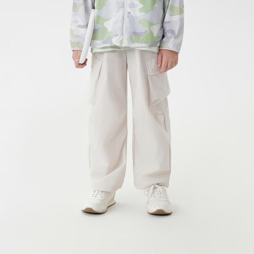 马克珍妮男女童超轻弹力工装裤儿童透气运动裤2025春装新款550329 商品图2