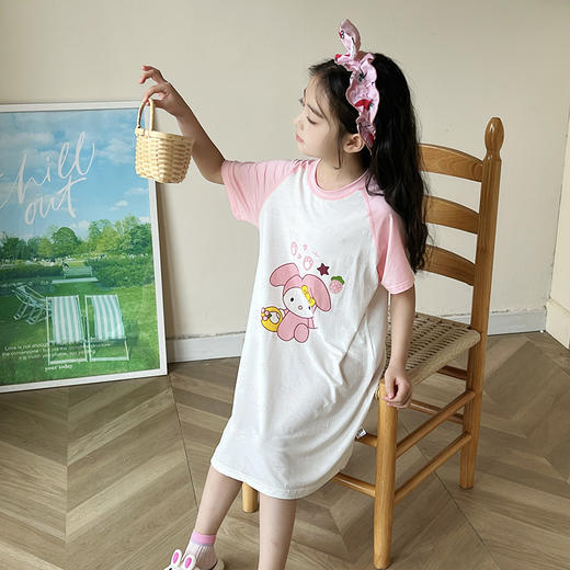 【72小时发货】【29/条起】80-170码A类女童睡裙莫代尔春夏中大童公主风女孩裙子儿童家居服宝宝睡衣聚【任选商品需单独购买，不可跨链接合并付款 商品图3